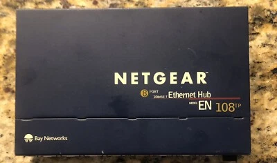 NETGEAR EN 108TP / 8-Port 10 Mbps / Ethernet Hub / Used / No Power Cord - Image 1 of 4