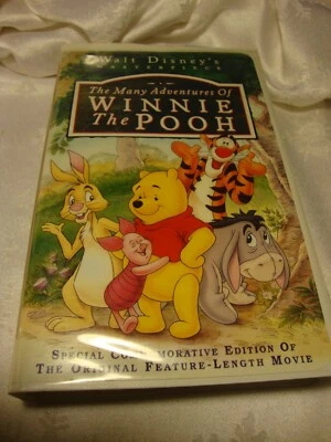 Disney  'The Many Adventures Of Winnie The Pooh'  (VHS) Collectible Movie     X1 - Image 1 of 2