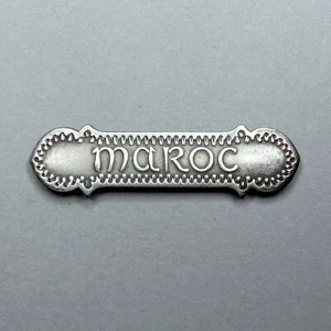 Maroc Campaign Clasps for Morocco Commemorative Medal, 1909. French Silver Medal - Picture 1 of 6