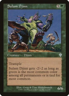 MTG Invasion --- SULAM DJINN --- Uncommon! NM! Magic the Gathering! - Image 1 of 3
