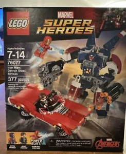 LEGO Iron Man Detroit Steel Strikes 76077 Marvel Super Heroes: NISB Retired - Picture 1 of 8