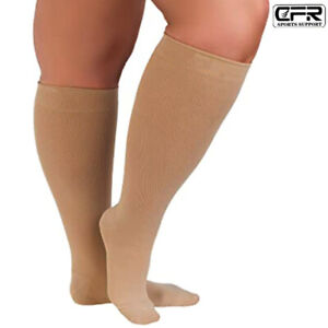S-4XL 20-30mmHg Medical Compression Socks Men Women Knee High Support Stockings