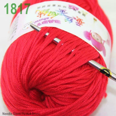 Sale Children soft warm 1ballx50g DK Baby Cashmere Silk Wool hand knitting Yarn - Image 1 of 4