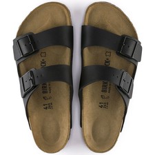 Birkenstock Arizona Unisex Zwei Strap EUR 43 Schwarz SANDALEN - 51791