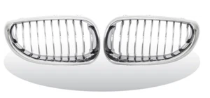 Front Kidney Grille Chrome Silver For BMW E60 "2003-2010" 5 Series - Picture 1 of 1