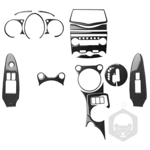 Real Carbon Fiber Full Set Interior Cover Trim Kit for Nissan 370Z Z34 2009+ - Foto 1 di 6