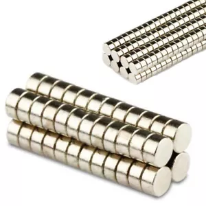 50/100 Neodym Mini-Magnete Scheiben-Magnete 2x1mm rund - extra-starke Haftkraft - Bild 1 von 9