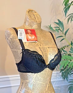 NWT! Vintage DeMillus "SUPER-UP" Magic Bra Padded/Underwire In Black,US 32-34A/B - Picture 1 of 23