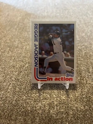 1982 Topps #301 Reggie Jackson IN ACTION - Image 1 of 2