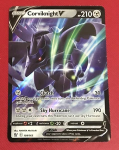 Carta de Pokémon Estilos de Batalla 109/163 Corviknight V Ultra Rara - Imagen 1 de 2
