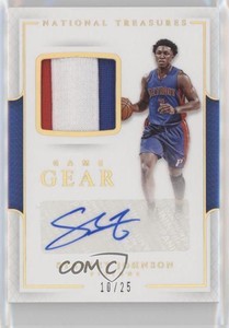 2016-17 Panini National Treasures Game Gear Prime /25 Stanley Johnson #1 Auto