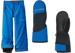 Spyder Boys Ski  Set Winter Mini Action Pants & Cubby Mittens , Size 7, NWT - Picture 1 of 6