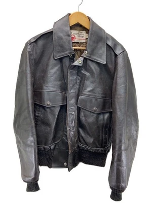 Sears Leather Flight Jacket 38 Brown Unlined - Image 1 of 4