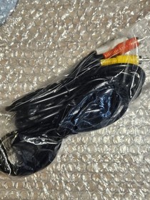 Sega Saturn 10 Pin AV + AC Cable Power Cord RCA Console System Hookups Bundle