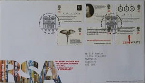 2004 ROYAL MAIL FIRST DAY COVER - ROYAL SOCIETY OF ARTS - LONDON WC2 - Picture 1 of 2