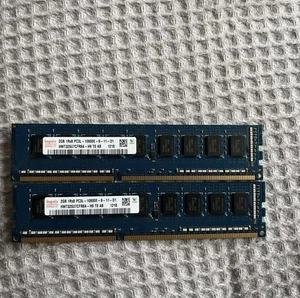 4GB (2*2GB) Hynix RAM HMT325U7CFR8A-H9 T0 AB DDR3 PC3L-10600E Arbeitsspeicher - Bild 1 von 2