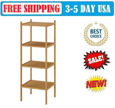 IKEA RÅGRUND Shelf unit, bamboo, 14 5/8x14 5/8x41 " BRAND NEW! - Image 1 of 3