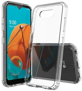 AquaFlex Anti-Shock Clear Case Slim Cover for LG Phoenix 5, Cricket K31 Rebel - Picture 1 of 6