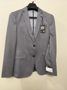 J Ferrar Sport Coat Men's Medium 34-36R Slim Fit Houndstooth Stretch Two Button - Picture 1 of 7