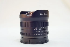 7artisans 7.5mm f/2.8 II Fisheye Lens 190° Ultra-Wide for Sony E-Mount (APS-C) - Picture 1 of 8