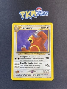 Juego de cartas coleccionables Pokémon Ursaring Neo Discovery 34/75 regular raro HP. - Imagen 1 de 5