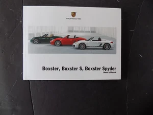 Porsche Boxster S Spyder 2012 manual del propietario nuevo original - Imagen 1 de 4