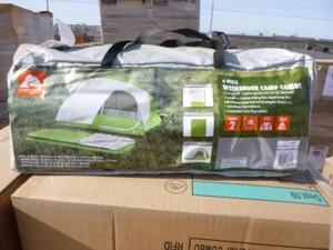 4 Piece Ozark Trail Weekender Backpacking Camp Combo Tent Sleeping Bag Camp Pad - Picture 1 of 3