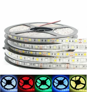 1m 5m LED Streifen Licht 5050 SMD RGB Weiß CCT RGBW Lichtleiste kürzbar DC 12V - Picture 1 of 35