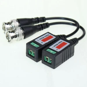 1Pair Coax CAT5 Camera CCTV BNC Video Balun Cable Transceiver Passive New - Picture 1 of 8