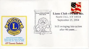 LIONS CLUB OF CHILI 40 YEARS SERVICE STATION, CHILI, NY 2004 L38 - Picture 1 of 1