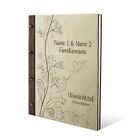 Personalisiertes Stammbuch Birkensperrholz Holz Leder A5 - Liebesbaum