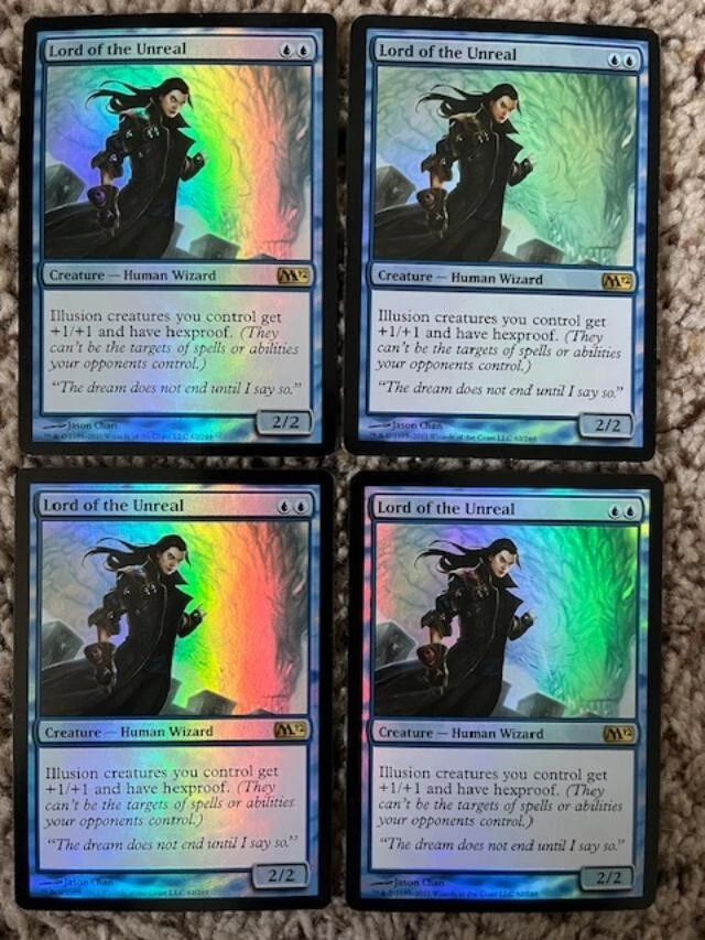 MTG- Lord of the Unreal x4 - M12 FOIL - Image 1 of 1