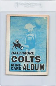 1969 Topps Mini-Album Inserts #2 Baltimore Colts EX *1 - Picture 1 of 2