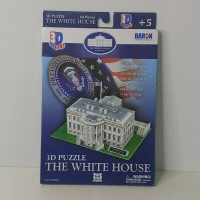 Белый дом 3D головоломка - Вашингтон DC достопримечательность реплика модель сувенир 64 шт. - Изображение 1 из 4