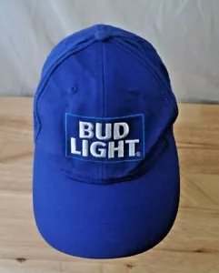 Sombrero azul con correa ajustable Bud Light-St Louis Brewery- K-Products *usado* - Imagen 1 de 8