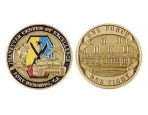 MONEDA DESAFÍO 1,75" ARMY FORT BENNING MANIOBRA CENTRO DE EXCELENCIA MCOE - Imagen 1 de 1