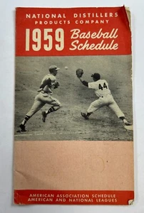 Programma Baseball 1959 National Distillers Products Company SLF3 - Foto 1 di 2
