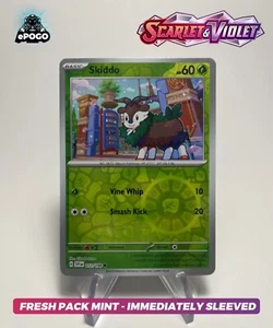 Skiddo 011/198 Reverse Holo Pokémon TCG: scharlachrote & violette Basis FRISCH NEUWERTIG 🙂 - Bild 1 von 2