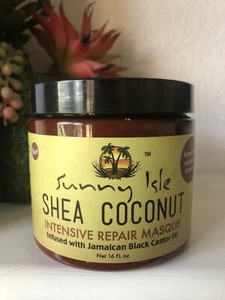 Aceite de ricino negro Sunny Isle jamaicano mantequilla de coco puro 8 oz - Imagen 1 de 2