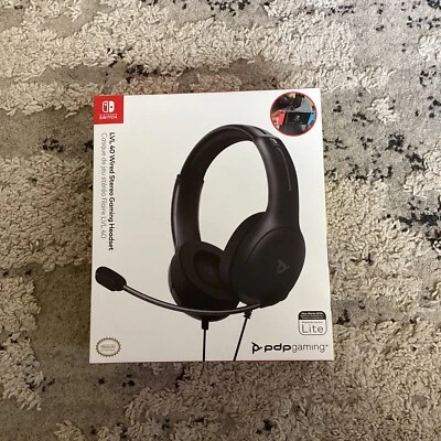 PDP LVL40 Wired Stereo Gaming Headset for Nintendo Switch - Black - Image 1 of 4