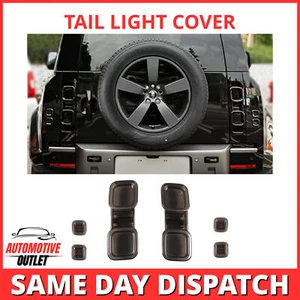 Fumé Queue Lampe Housses Blackout Pour Land Rover Defender L663 90 110 130 - Picture 1 of 13