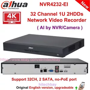 Dahua 32CH Wizsense 4K NVR 1U 2HDDs NVR4232-EI Network Video Recorder SMD+ Face - Picture 1 of 7