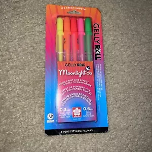 Gelly Roll Moonlight Fine Point Pens 5/Pkg-Dawn - Brand New - Picture 1 of 2