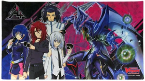 Cardfight Vanguard Playmat Play Mat AL4 BT02 Promo Ren Tetsu Shinjou Asaka Kyou - Picture 1 of 7