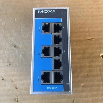 MOXA EDS-208A ETHERNET SWITCH 1201002081021 8 PORTS - Image 1 of 4