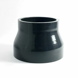 Black 3" to 4'' inch Silicone Straight Reducer Intercooler Pipe Turbo Hose 3-ply - Picture 1 of 6