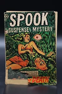 Spook (1954) #28 L.B. Cole Abdeckung kriechender Tod schwebende Augenabdeckung Stern Pub Messe - Bild 1 von 3