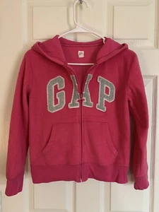 Gap Kids Girls’ Pink Zipper-Up Sweater Hoodie Size XL (12) - Picture 1 of 6