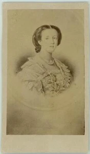 Sophia of Nassau from Netherlands x King Oscar II of Sweden & Norway c 1870 - Picture 1 of 1