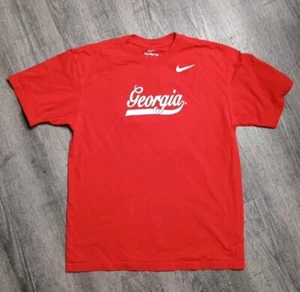 Nike Georgia Bulldogs Camisa Para Hombres Pequeña Roja NCAA SEC La Camiseta Nike Doble Cara - Imagen 1 de 8